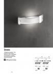 Светильник настенный ideal lux Denis AP1 Medium макс.1x100Вт IP20 R7s 230В Белый СтеклоМеталл 005454