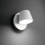 Светильник настенный Ideal Lux Gim AP1 H12 LED 6Вт 530Лм 2700К IP20 230В Белый Металл Выкл. 167152