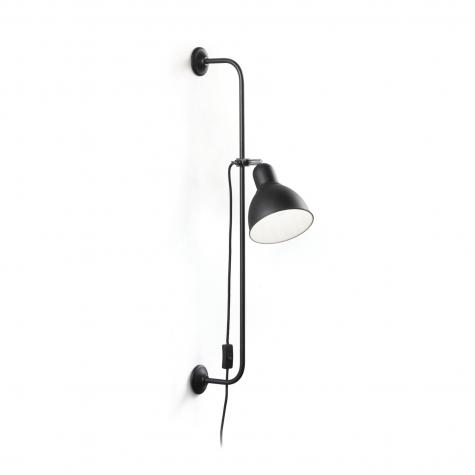 Светильник настенный Ideal Lux Shower AP1 H890мм макс.60Вт Е27 IP20 230В Черный Металл Выкл. 179643