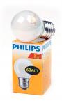 Лампа накаливания Philips Стандартная Миньон P45 60Вт 640Лм Е27 230В Матовый D45мм H73мм 033215