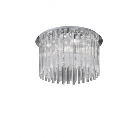 Светильник потолочный Ideal Lux Elegant PL8 8x28Вт G9 300Лм 2700К D50 Хром Прозрачный 019451