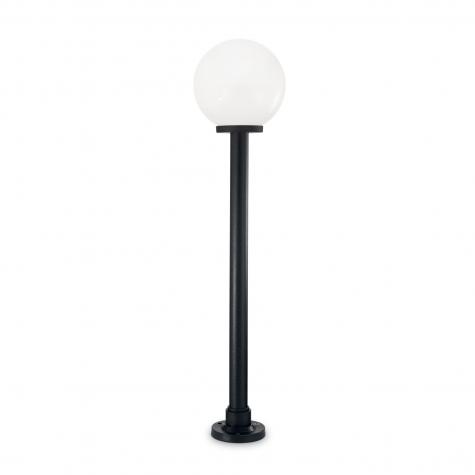 Светильник уличный ideal lux Globe PT1 H130 макс.1x23Вт e27 IP55 230В Черный Смола Без ламп 187525