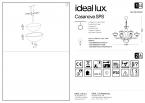 Светильник подвесной Ideal Lux Casanova SP8 макс.8x40Вт Е14 230В Серый/Хром Стекло Без ламп 095615