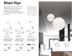 Светильник подвесной ideal lux Mapa Riga SP1 D30 макс60Вт IP20 E27 230В Белый Стекло Без ламп 161389