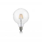 Лампа филаментная Ideal Lux Шар D95мм 8Вт 1120Лм 3000K CRI80 Е27 230В Прозрачная Не димм. 101323