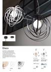 Светильник подвесной ideal lux Disco SP1 макс.1x60В E27 230В Черный Металл Без лампы 114262