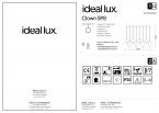 Светильник подвесной Ideal Lux Clown SP8 8x3Вт 370Лм 3000К G9 LED IP20 230В Разноцветный/Хром 100944