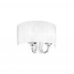 Светильник подвесной ideal lux Swan SP3 макс.3x40Вт E14 IP20 230В Белый/Хром Органза Хрусталь 035840