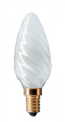 Лампа накаливания Philips Свеча витая DW35 60Вт 655Лм Е14 230В Матовая 013620