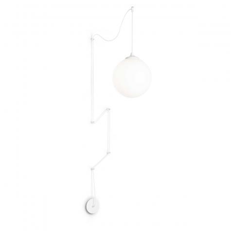 Светильник подвесной ideal lux Boa SP1 макс.1x60Вт e27 IP20 230В Черный/Белый Стекло Без ламп 160856