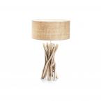 Настольная лампа Ideal Lux Driftwood TL1 макс.60Вт Е27 IP20 230В Дерево Металл/ПВХ Выкл. 129570