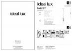 Светильник подвесной Ideal Lux Frida SP1 макс.60Вт Е27 IP20 230В Античная латунь Без ламп 122083