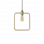 Светильник подвесной Ideal Lux Abc SP1 Квадратный макс.60Вт Е27 IP20 230В Античная латунь 207858