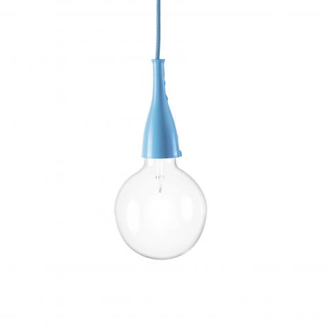 Светильник подвесной Ideal Lux Minimal SP1 D120мм 42Вт Globo Big E27 IP20 230В Синий 063614