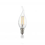 Лампа филаментная Ideal Lux Candela Свеча на ветруСА35 4Вт 430Лм 3000К CRI80 Е14 230В Не димм 101248