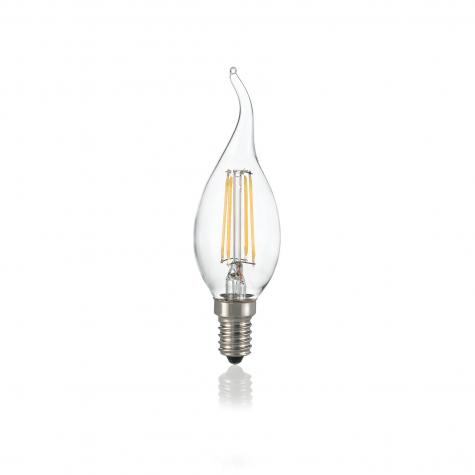 Лампа филаментная Ideal Lux Candela Свеча на ветруСА35 4Вт 430Лм 3000К CRI80 Е14 230В Не димм 101248