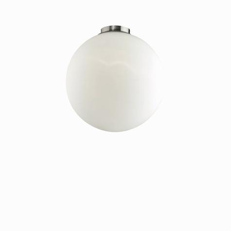 Светильник потолочный Ideal Lux Mapa PL1 D40 макс.60Вт Е27 IP20 230В Белый Металл/Стекло 059839