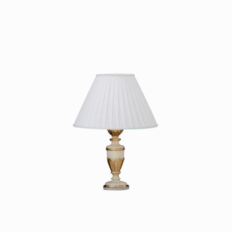 Лампа настольная Ideal Lux Firenze TL1 H35 макс.40Вт Е14 Белый античн./Золотистый Смола Выкл. 012889