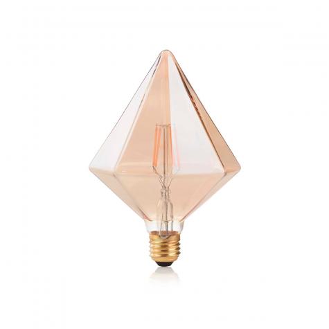 Лампа филаментная ideal lux Vintage Pyramid Пирамида 4Вт 360Лм 1800К CRI80 Е27 230В Янтарь 201276