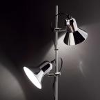 Светильник напольный ideal lux Polly PT2 макс.2х60Вт IP20 Е27 230В Хром Металл Выкл Без ламп 061122