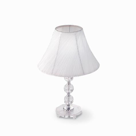Настольная лампа Ideal Lux Magic макс. 60Вт Е27 IP20 230В Хром/Белый Металл/Стекло/Ткань 014920
