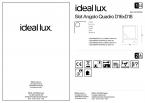 Профиль линейный ideal lux Slot Angolo Quadro D16xD18 Белый Алюминий/Пластик 2000мм 267449