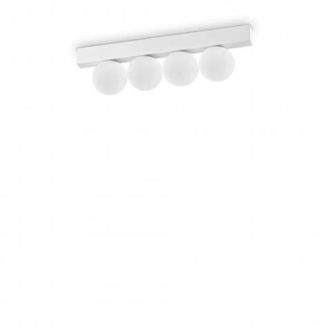Светильник потолочный ideal lux Ping Pong pl4 11Вт 1000Лм 3000К LED 230В IP20 Черный Металл 313283