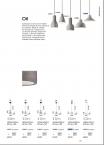 Светильник подвесной Ideal Lux Oil-6 SP1 H125 D250 макс.15Вт Е27 230В Cерый Цемент Без ламп 129099