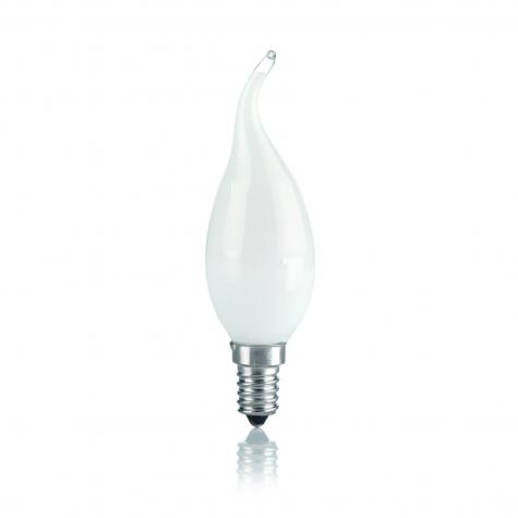 Лампа светодиодная Ideal Lux Ретро Свеча на ветру 4Вт 380Лм 3000К Е14 230В CRI80 Сатин Не дим 151793