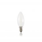 Лампа светодиодная Ideal Lux Свеча 4Вт 360Лм 3000К Е14 230В Матовая Не диммируется 101231