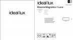 Чаша потолочная ideal lux Rosone Magnetico На один провод D90 230В Белый Металл 244235
