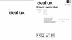 Основание потолочное линейное ideal lux Rosone 230В Черный Металл L880мм Для 3х светильников 123301