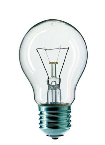Лампа накаливания Philips Стандартная A55 100Вт 1340Лм Е27 230В Прозрачная Диммируемая  354624