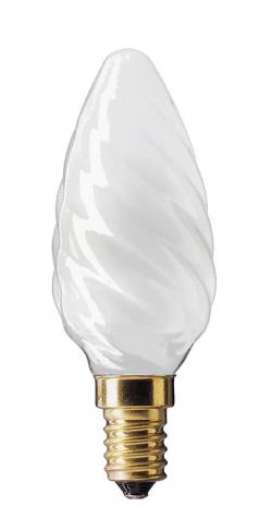Лампа накаливания Philips Deco Свеча витая 40Вт 400Лм Е14 230В Матовая 011756