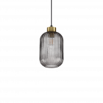 Светильник подвесной Ideal Lux Mint SP1 H235 макс.60Вт Е27 IP20 Латунный/Серый Металл/Стекло 237442