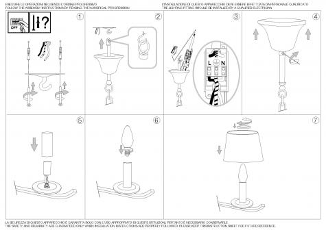 Светильник подвесной ideal lux Pegaso SP8 макс.8x40Вт Е14 230В Белый/Хром Органза Без ламп 059242