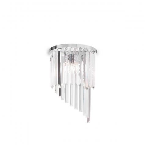Светильник подвесной ideal lux Carlton SP12 макс.12x40Вт IP20 Е14 230В Хром Хрусталь Без ламп 166247