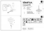 Светильник подвесной Ideal Lux Colossal SP6 D66 макс6x40Вт Е14 230В Прозрач Хрусталь Без ламп 114194