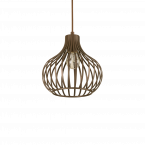 Светильник подвесной Ideal Lux Onion SP1 D38см макс.60Вт Е27 230В Коричневый Металл Без ламп 205298