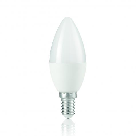 Лампа светодиодная ideal lux Oliva С37 Свеча 6Вт 520Лм 3000К CRI80 Е14 230В Белый Не димм 151748