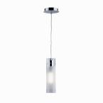 Светильник подвесной Ideal lux Flam SP1 small D80 H300 макс.1x60Вт Е27 230В IP20 Стекло Хром 027357