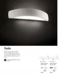 Светильник настенный Ideal Lux Soda AP2 L300 макс.40Вт E14 230В IP20 Белый Гипс/Рассеиватель 105710