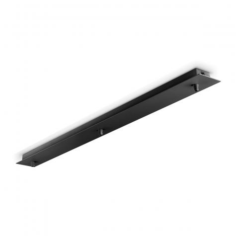 Основание потолочное линейное ideal lux Rosone 230В Черный Металл L880мм Для 3х светильников 123301