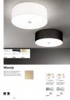Светильник потолочный ideal lux Woody PL5 макс.5x60Вт E27 230В Черный Ткань/Стекло Без ламп 122212