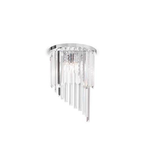 Светильник настенный ideal lux Carlton AP3 макс.3x40Вт IP20 Е14 230В Золото Хрусталь Без ламп 213491