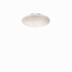 Светильник потолочный Ideal lux Smarties Bianco PL1 макс.60Вт Е27 Хром/Белый Металл/Стекло 009223