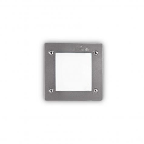 Светильник уличный встраиваемый ideal lux Avenue FI Square макс9Вт IP66 GX53 230В Серый Смола 096599